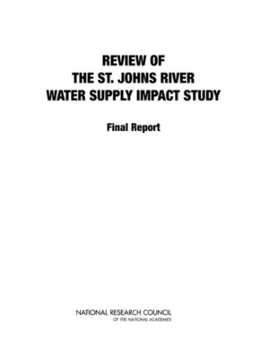 cover image of Review of the St. Johns River Water Supply Impact Study